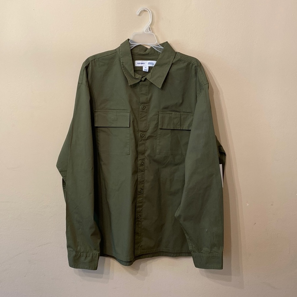 Old Navy Olive Button Down